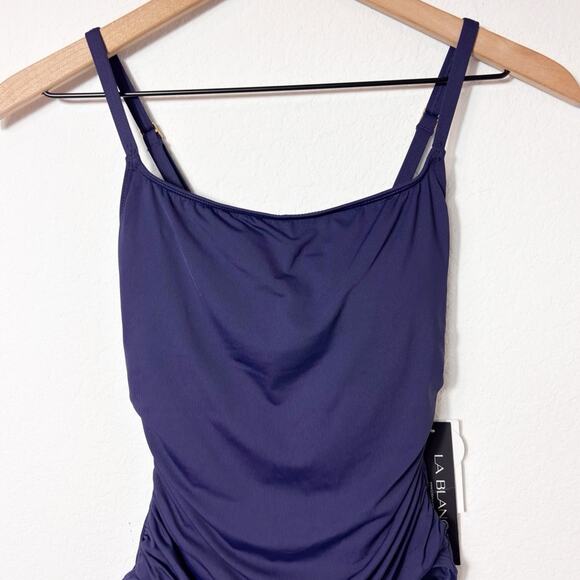 LA BLANCA INDGO ISLAND GODDESS ONE PIECE WOMEN SWIMSUIT SIZE 4 LB01G24 BRAND NEW - Picture 9 of 9